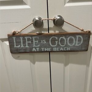 Rustic Brown and White Wall Sign